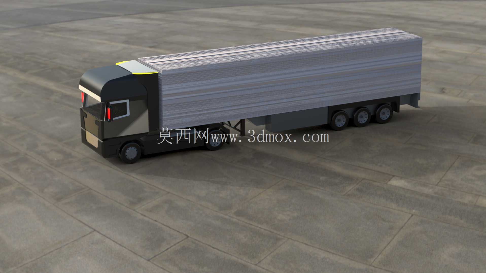 Semi_trailer_truck_Black