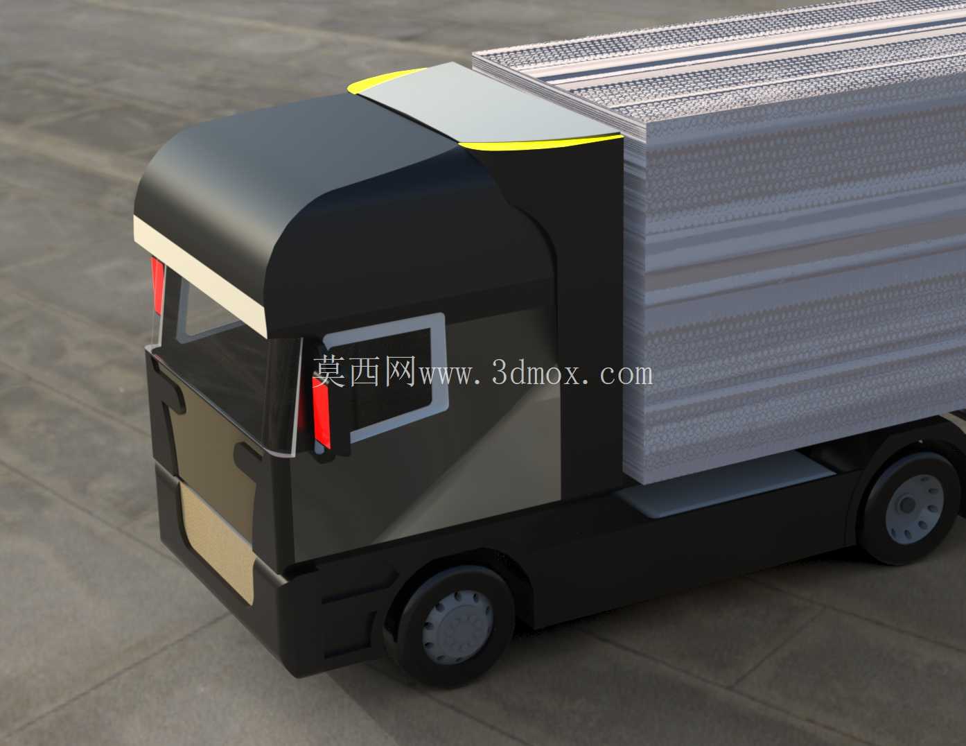 Semi_trailer_truck_Black