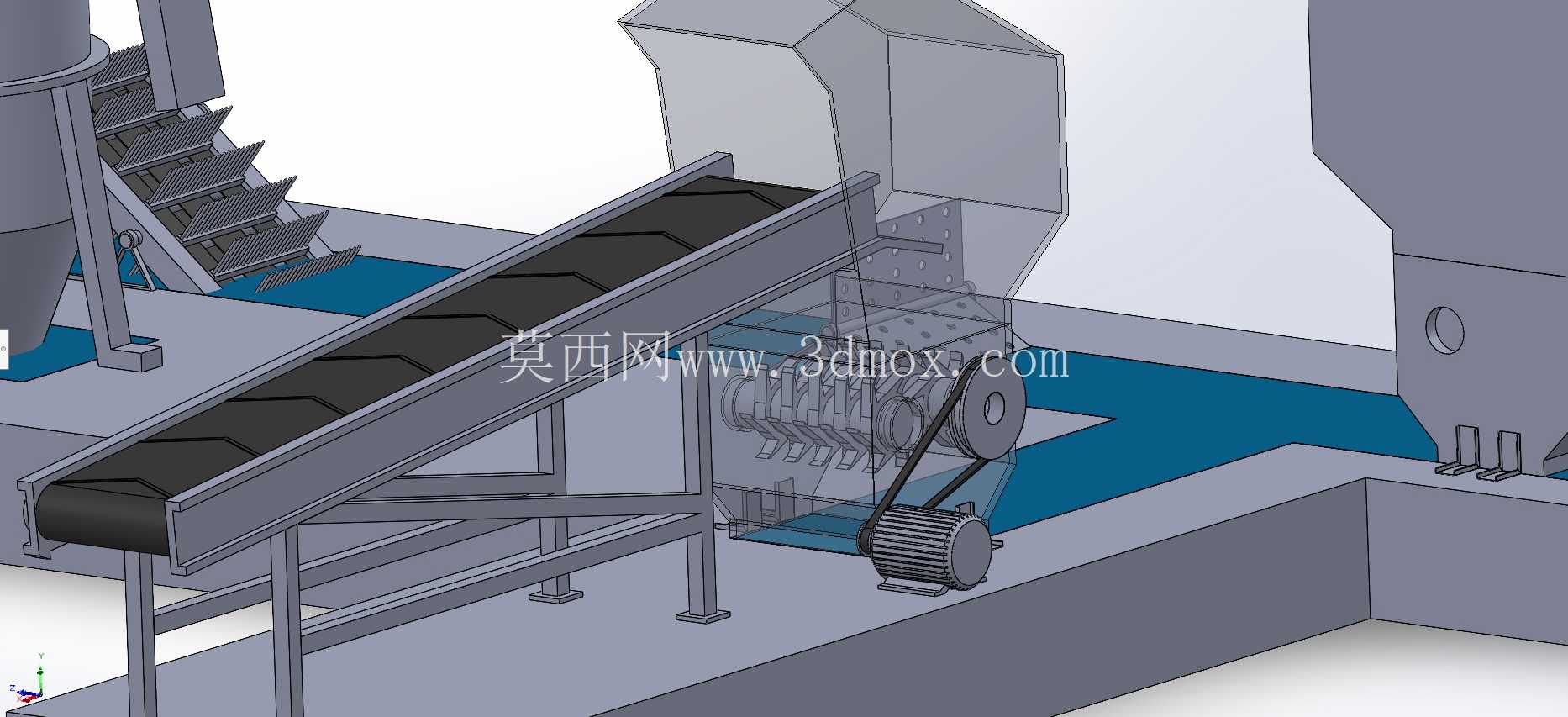 塑料废物回收系统| 粉碎机、捣碎机、清洗机和收集线