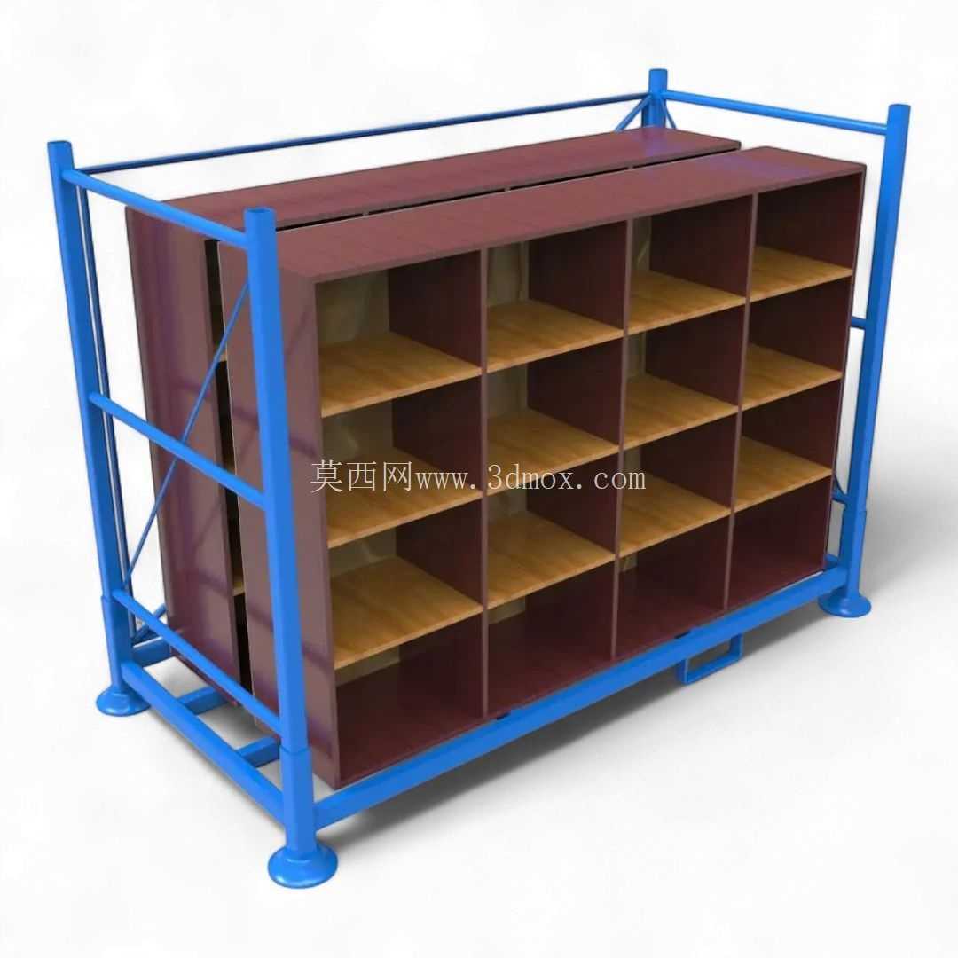 带十字框架侧护板的桩托盘 — 1,500 kg,可堆叠 4×