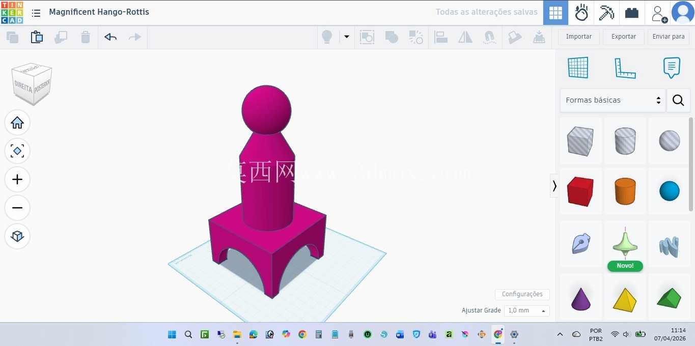 Prática Tinkercad 4 - 艾琳和亚斯敏