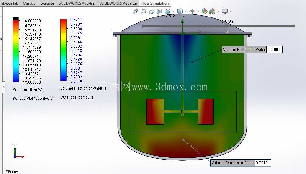 使用 SOLIDWORKS Flow Simulation 进行横流涡轮机 CFD 分析