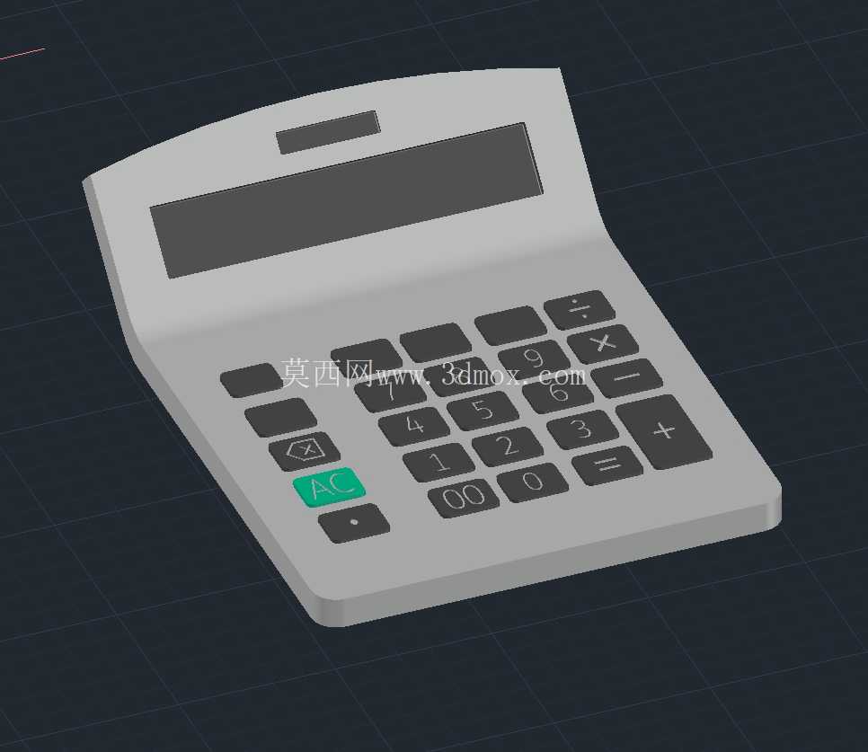 3D 计算器模型 - AutoCAD 设计