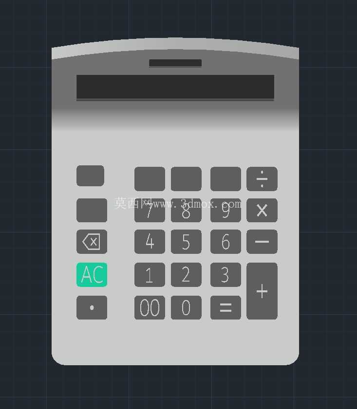 3D 计算器模型 - AutoCAD 设计