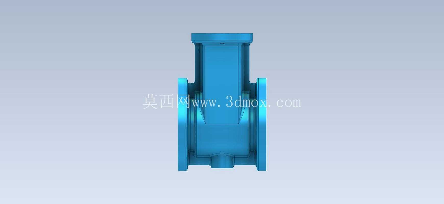 3D CAD 基本练习/闸阀阀体/Válvula de Compuerta/Autodesk Inventor Pro