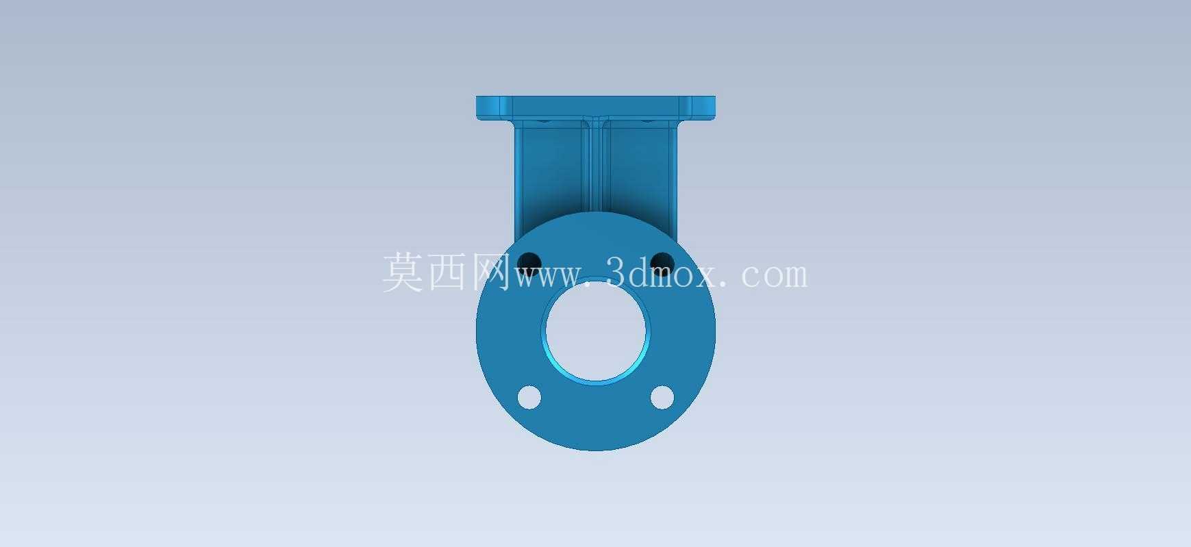3D CAD 基本练习/闸阀阀体/Válvula de Compuerta/Autodesk Inventor Pro