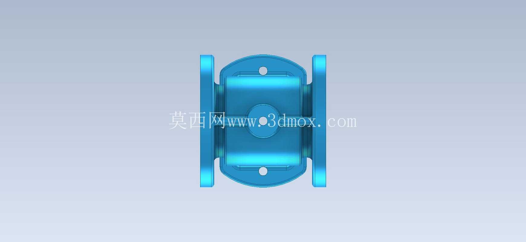3D CAD 基本练习/闸阀阀体/Válvula de Compuerta/Autodesk Inventor Pro