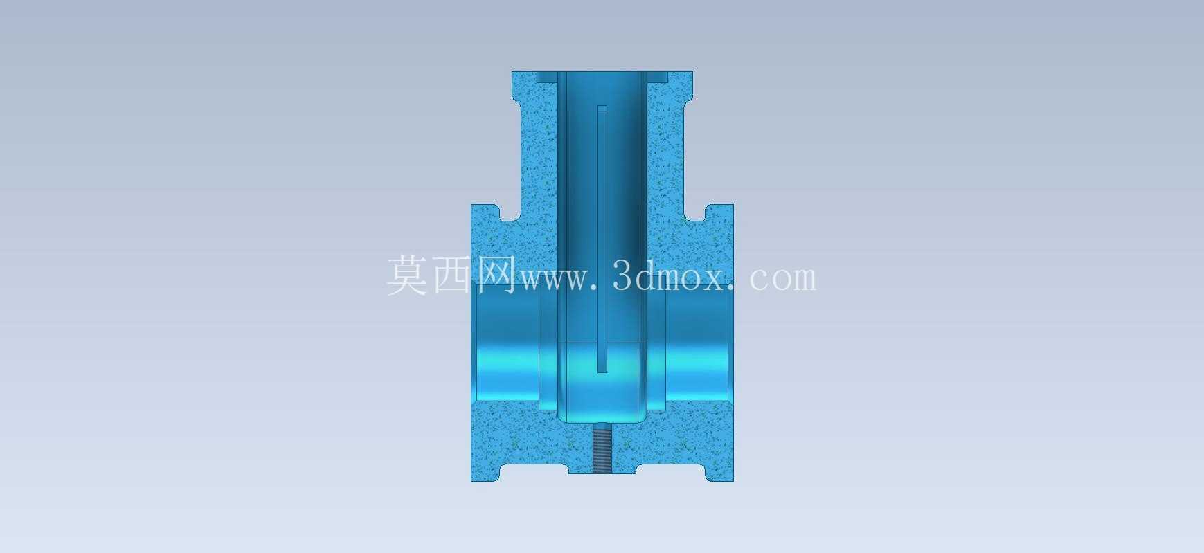 3D CAD 基本练习/闸阀阀体/Válvula de Compuerta/Autodesk Inventor Pro