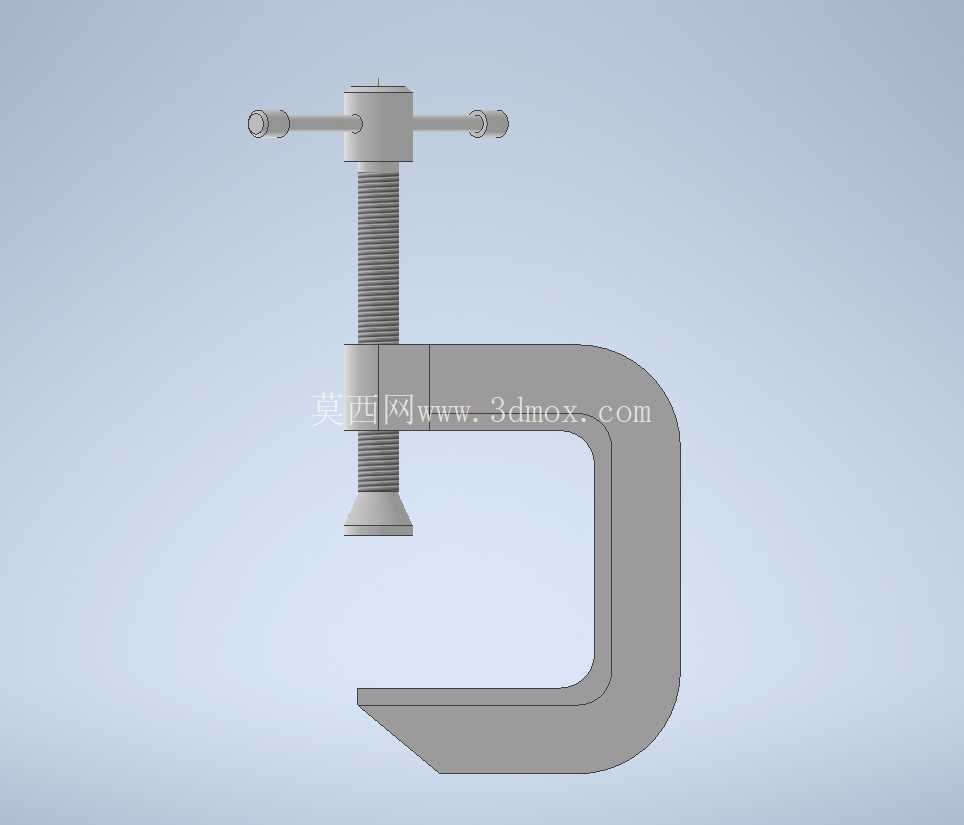 C 型夹具(G 型夹具)组件 | Autodesk Inventor CAD 模型