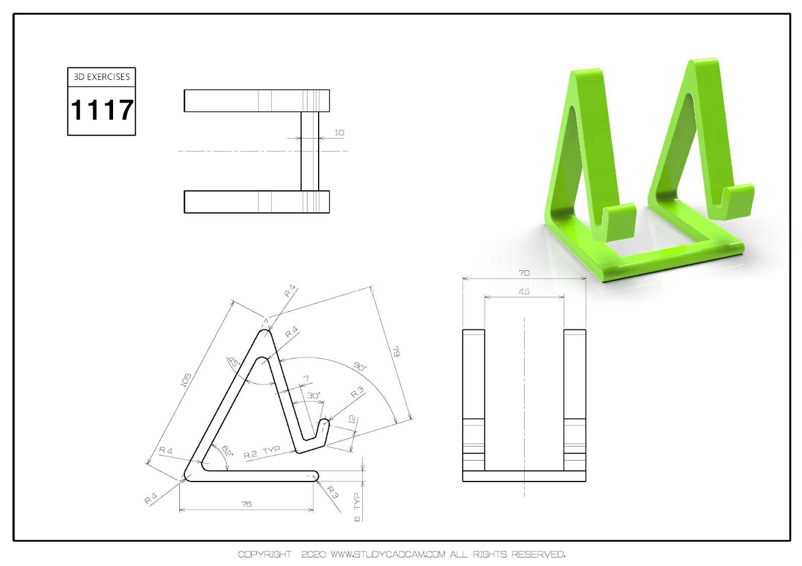 Studycadcam 3D 1117/FreeCAD
