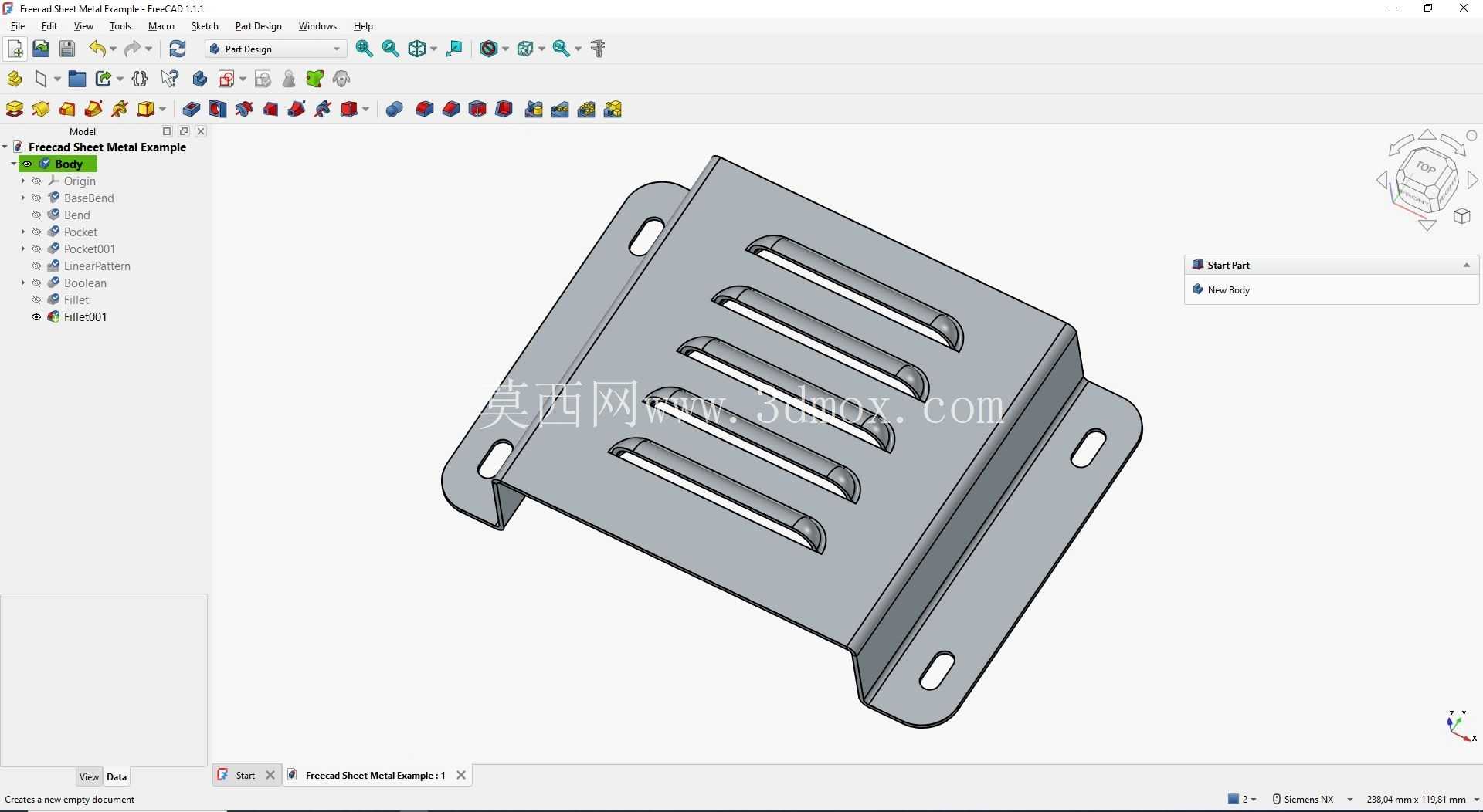 Freecad �ӽ�ʾ��