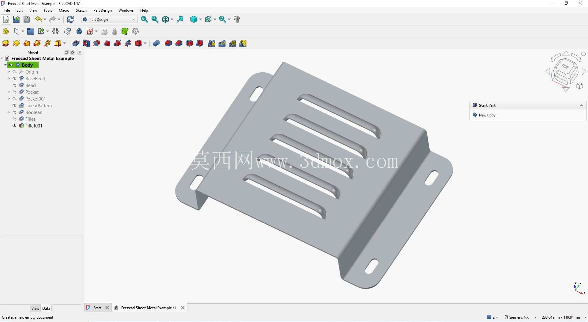 Freecad �ӽ�ʾ��