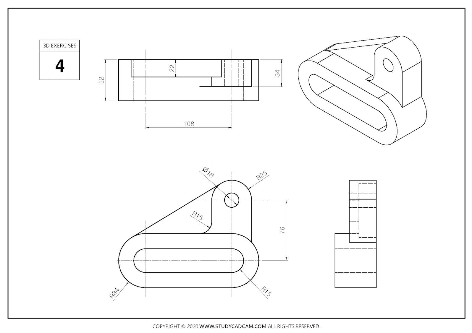 Studycadcam 3D 004/FreeCAD