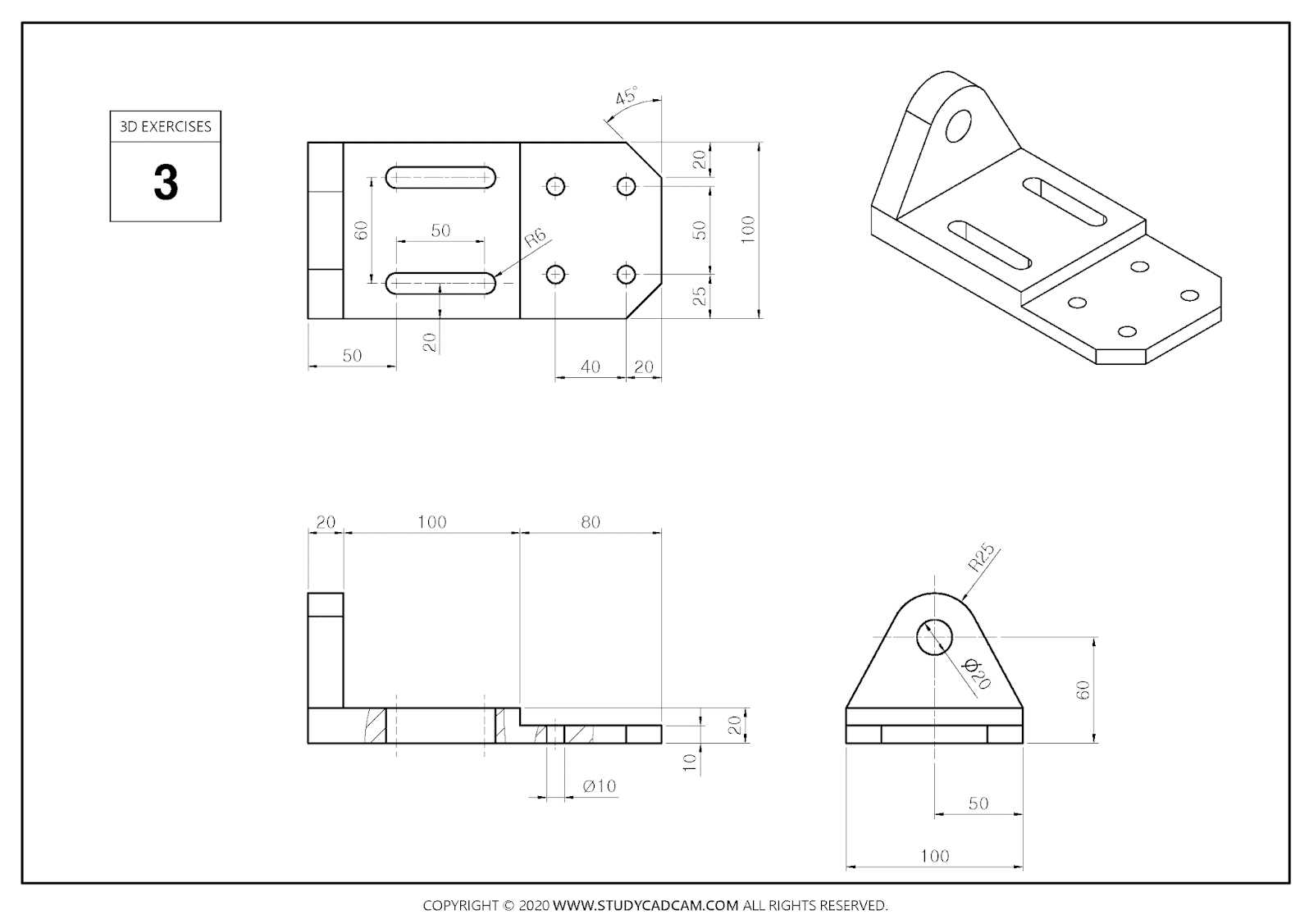 Studycadcam 3D 003/FreeCAD