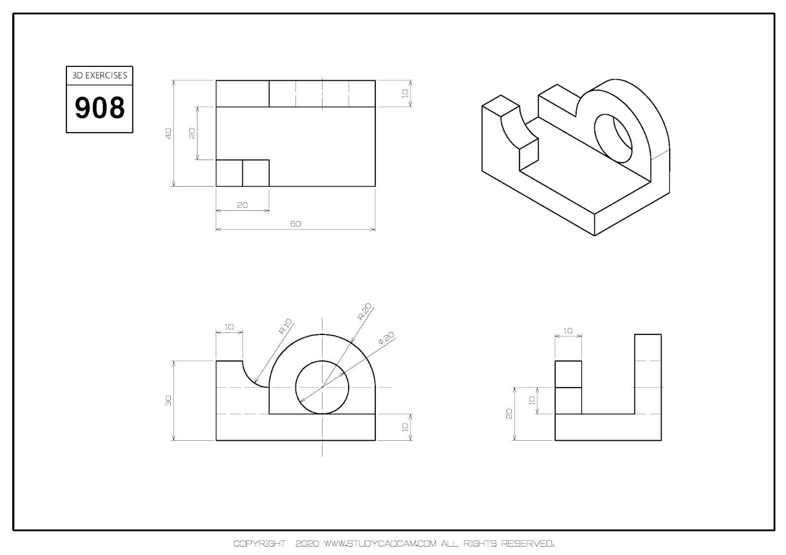 Studycadcam 3D 908/FreeCAD