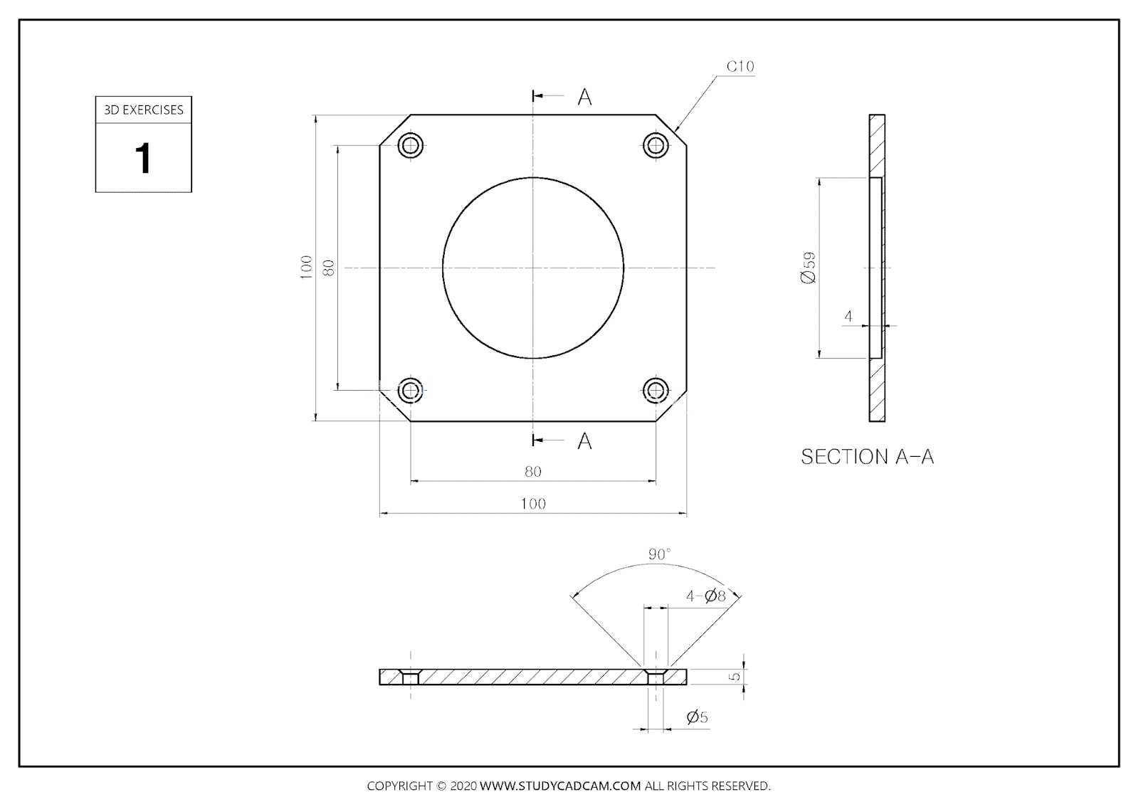 Studycadcam 3D 001/FreeCAD