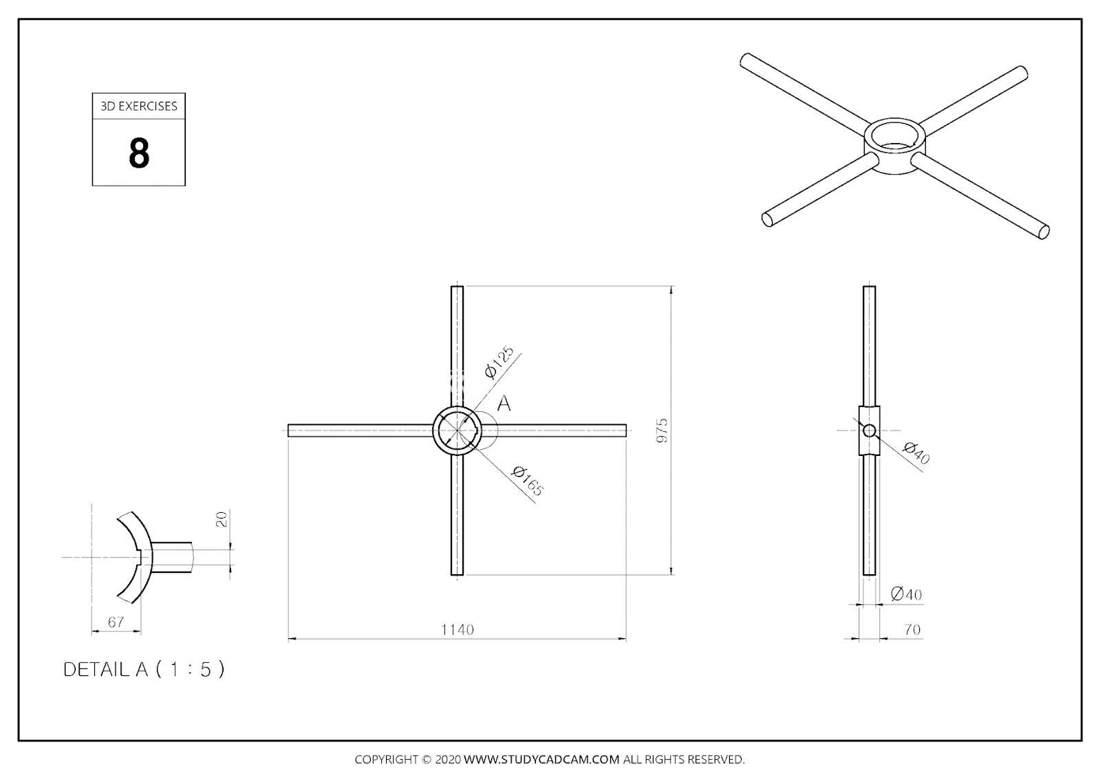 Studycadcam 3D 008/FreeCAD