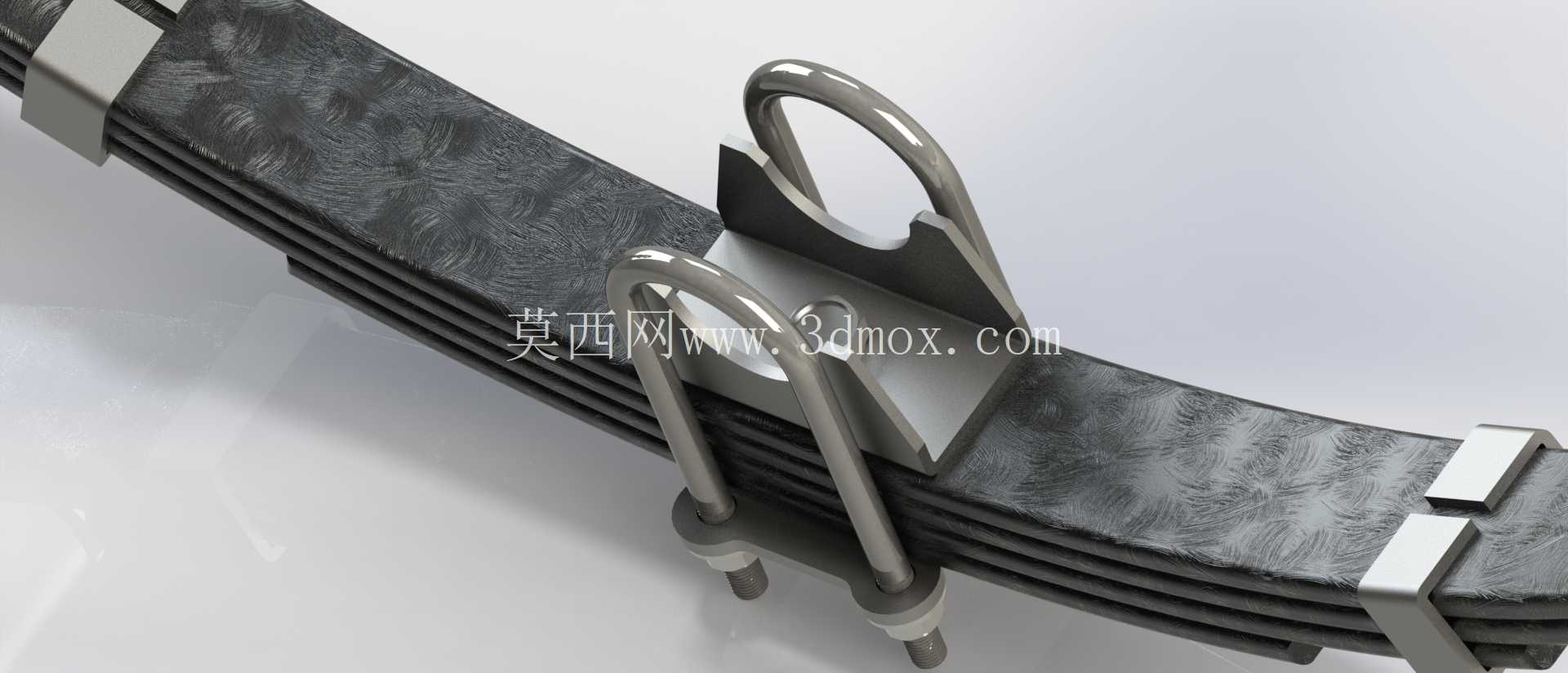 1000 �����ϳ��ְ嵯�������ܳɣ���ȫ��ģ���� SolidWorks ����Ⱦ��