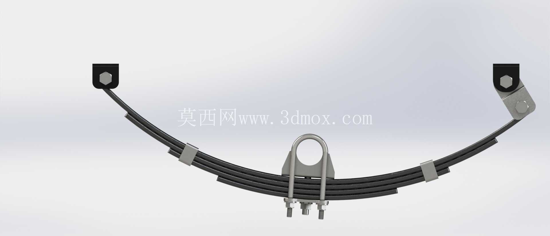 1000 �����ϳ��ְ嵯�������ܳɣ���ȫ��ģ���� SolidWorks ����Ⱦ��