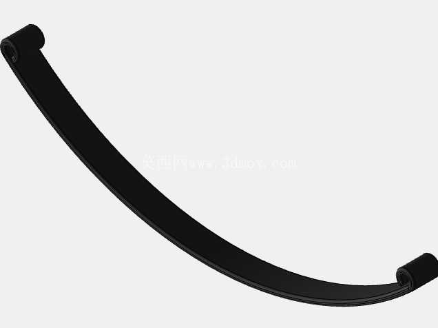 1000 公斤拖车钢板弹簧悬架总成(完全建模并在 SolidWorks 中渲染)