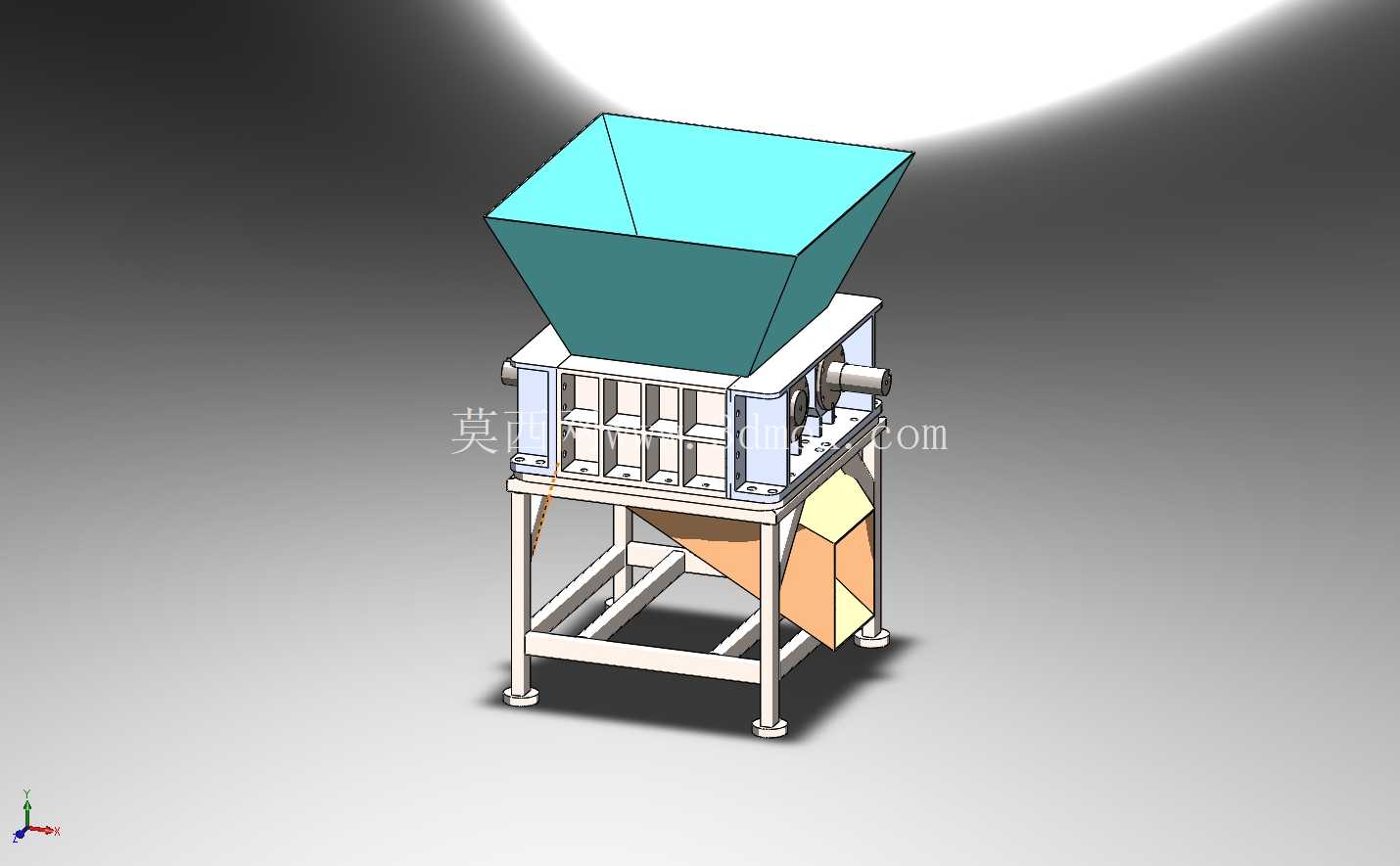 重型塑料破碎机| SolidWorks 模型