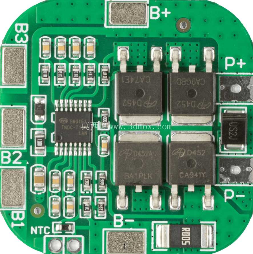 锂离子电池 BMS 4S 20A