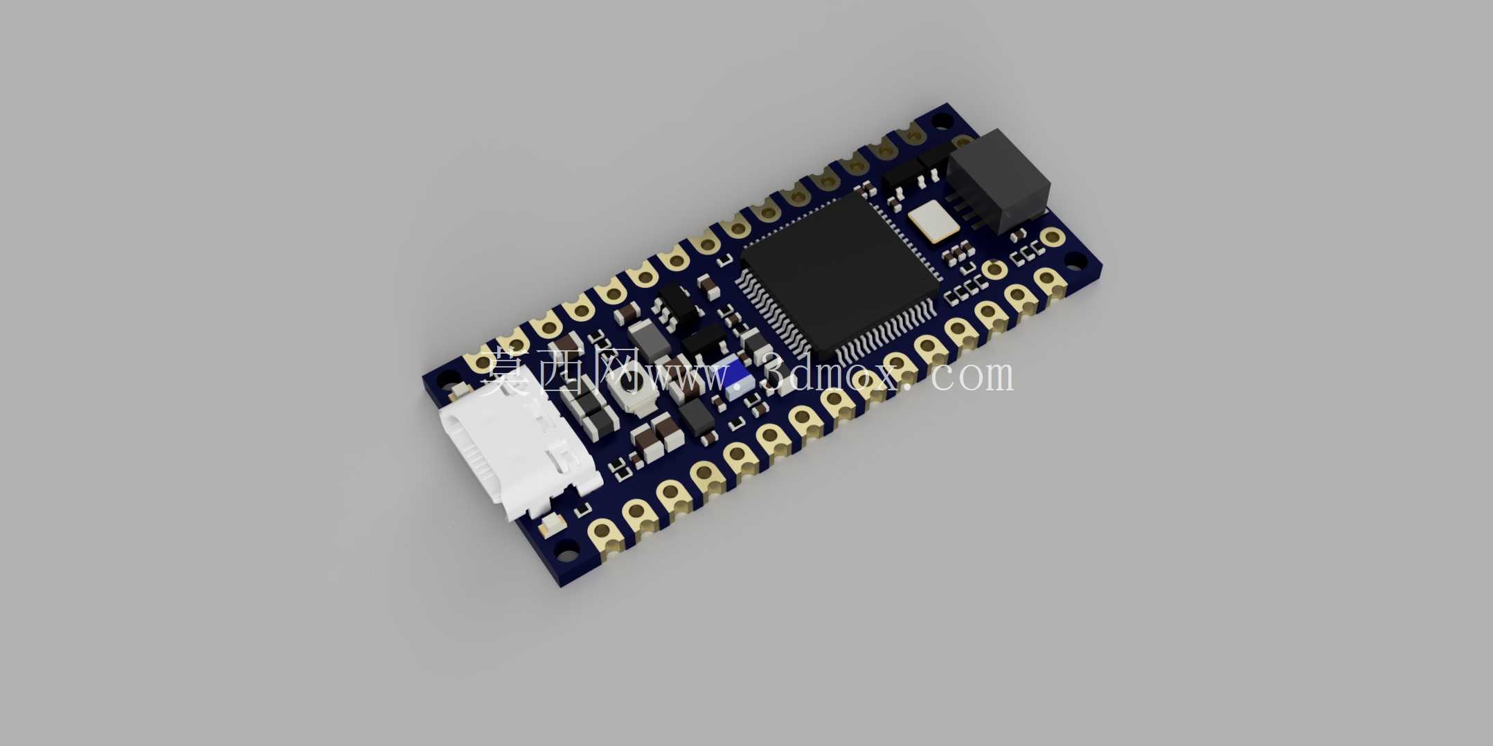 Arduino Nano R4 - 3D 模型