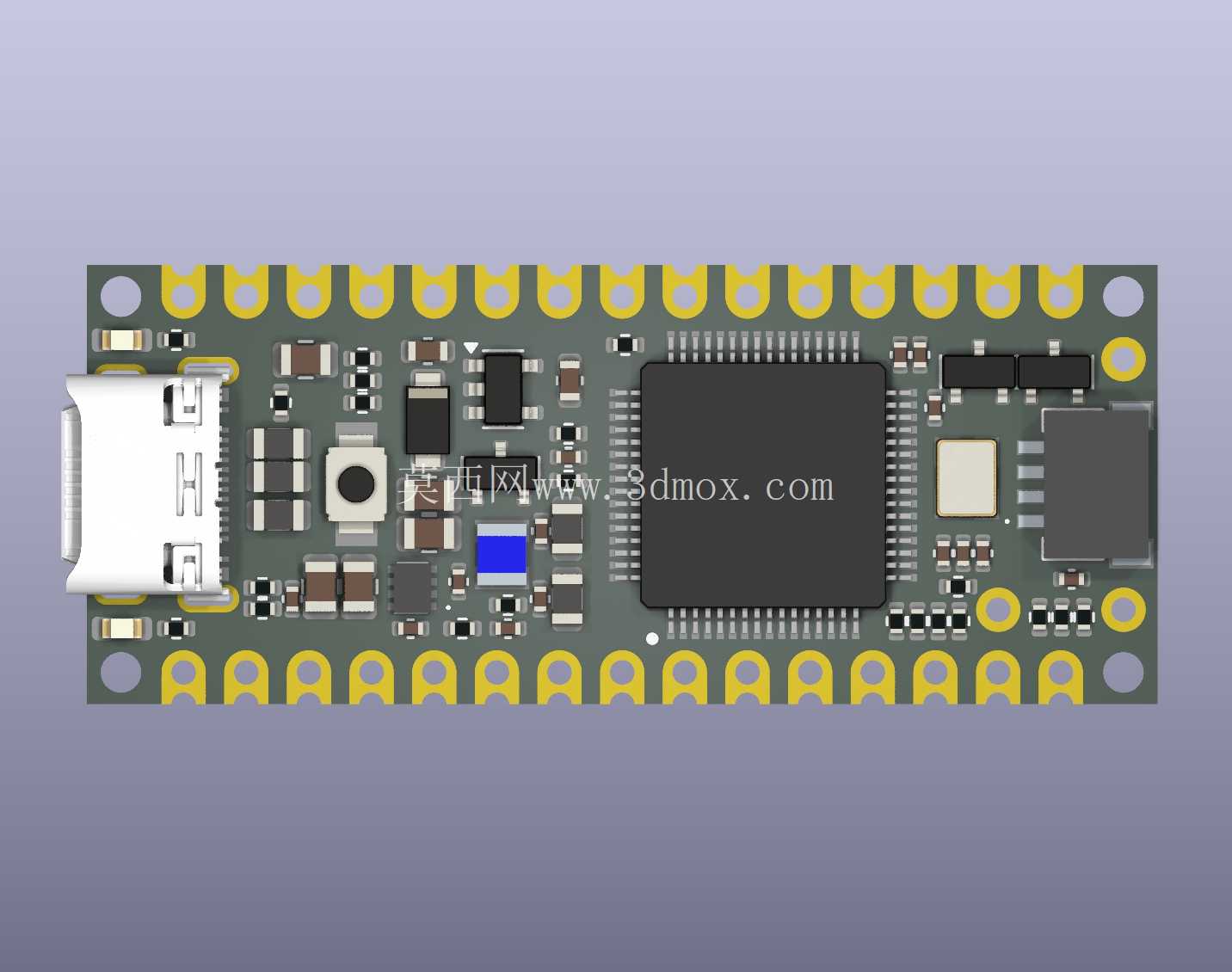 Arduino Nano R4 - 3D 模型