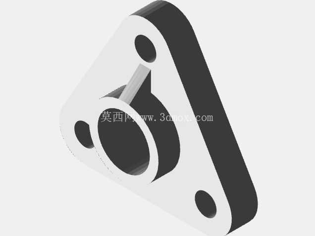 三角形法兰轴承安装座/3 螺栓轴支撑