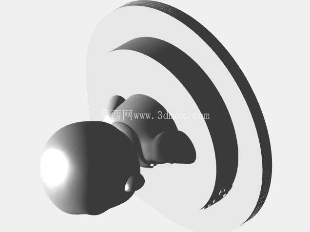 代表时事的总统 3D 模型