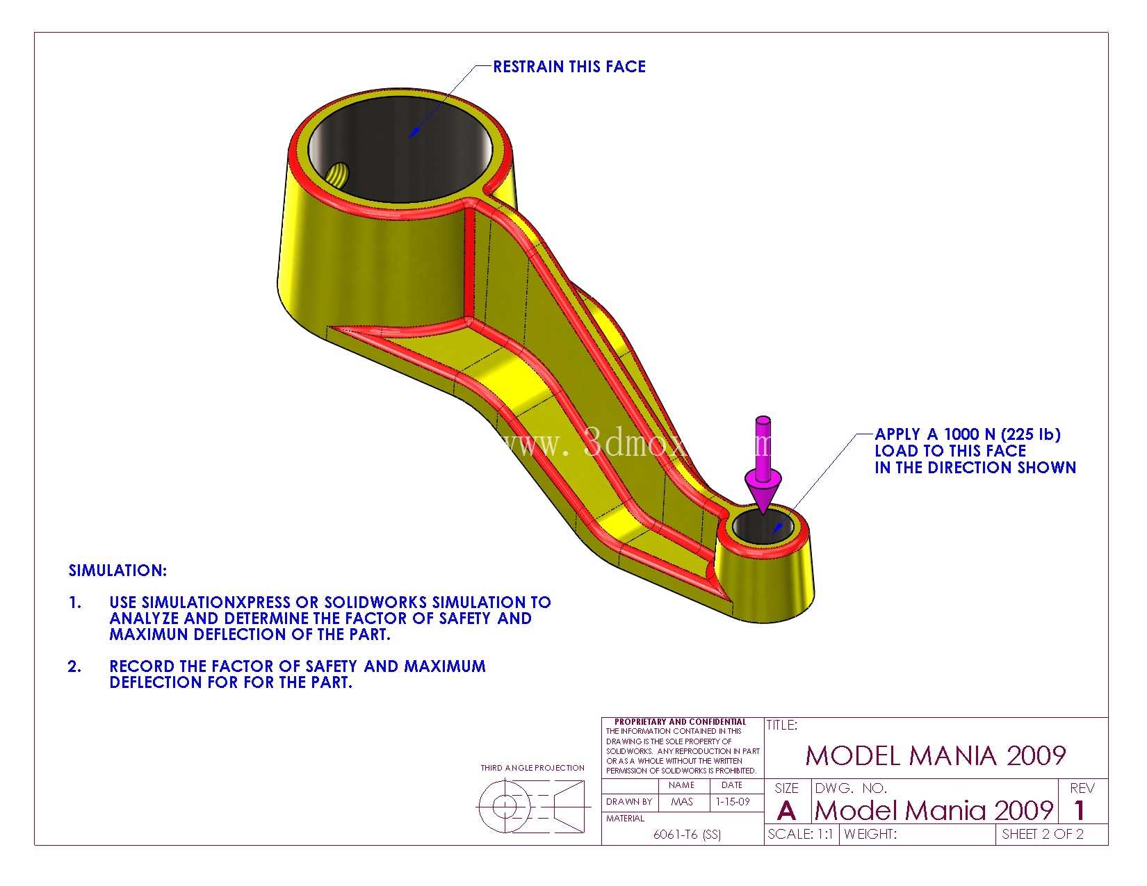 SolidWorks Model Mania 工程图 (2000–2025) | 完整的 CAD 实践合集