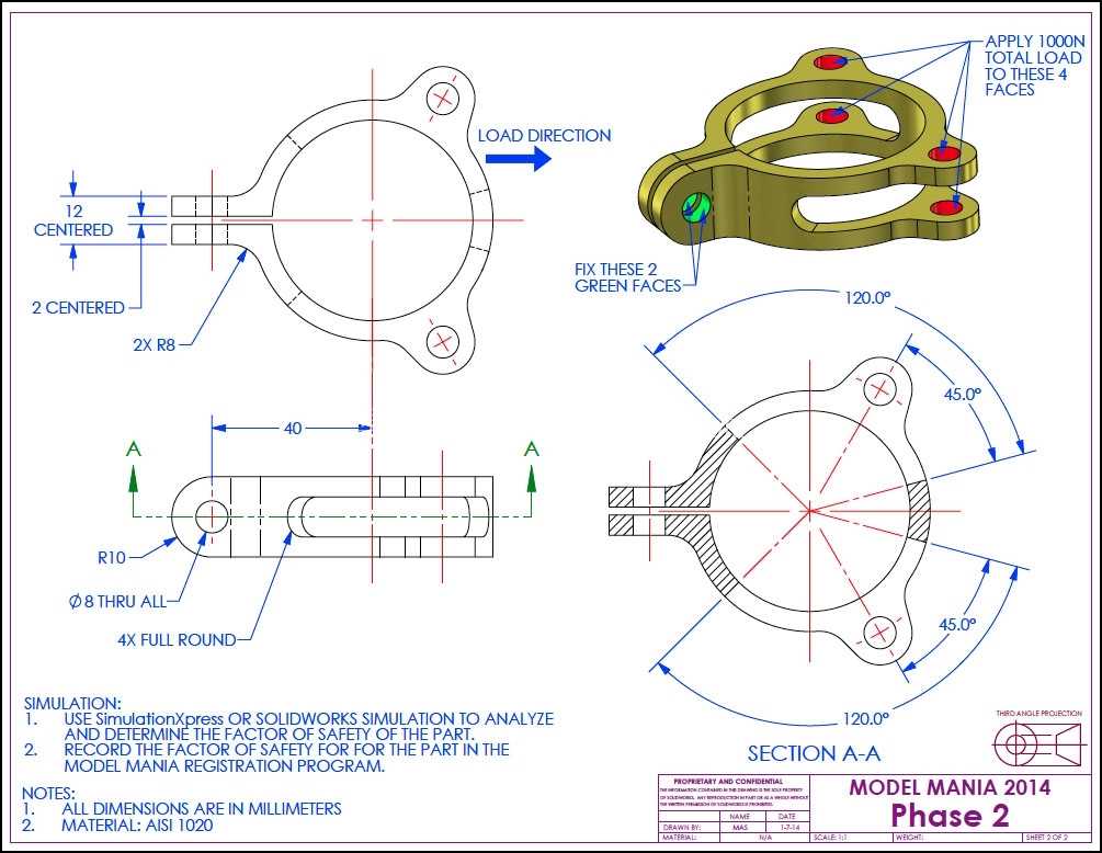 SolidWorks Model Mania 工程图 (2000–2025) | 完整的 CAD 实践合集