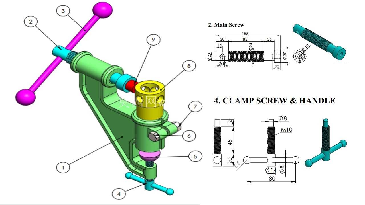 SolidWorks 中的冲盒机装配 | 完整的 CAD 项目