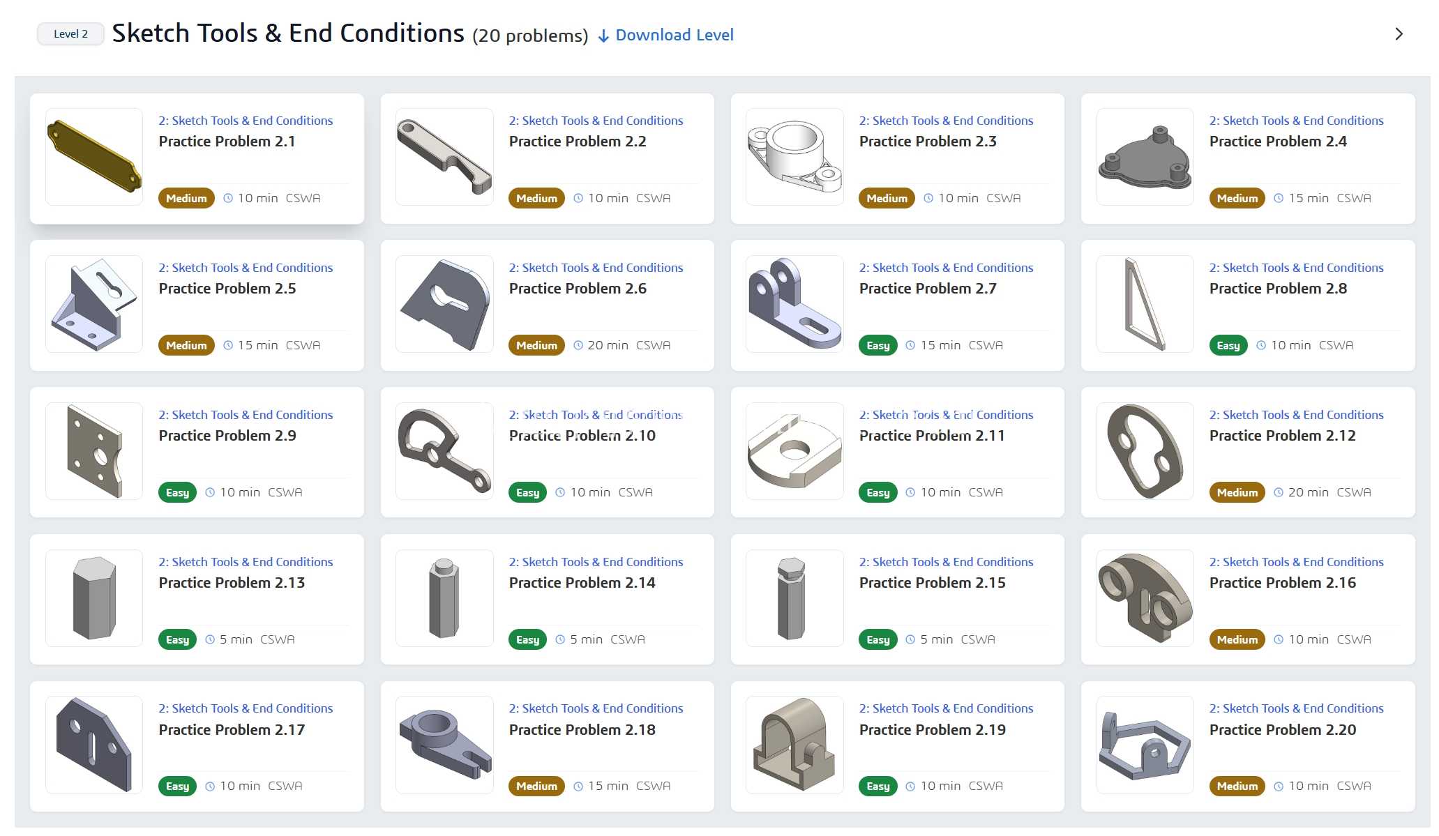 SolidWorks ��ϰ�� �C ���� 2����ͼ����\u0026 ��������