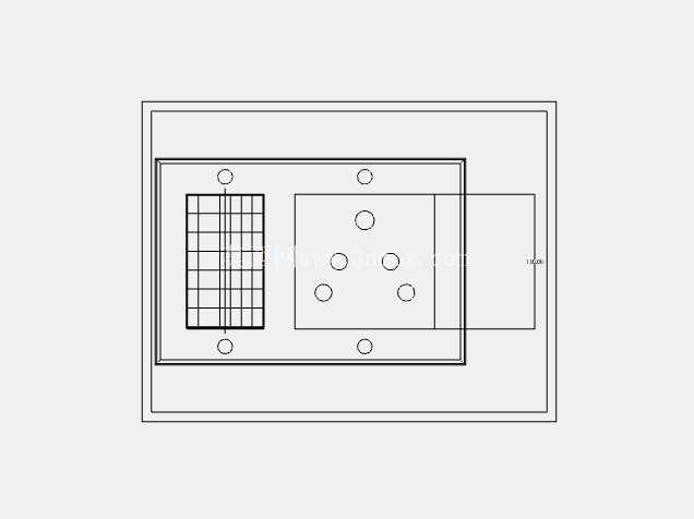 夹具底板 CAD 模型