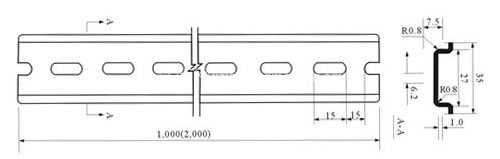 FreeCad,DIN RAIL 35mm,按板材定制长度