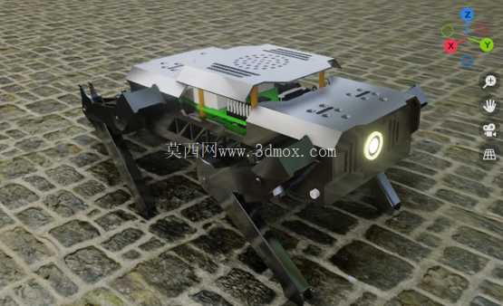 四足机器狗底盘| 使用 Raspberry Pi 4 进行 SolidWorks 设计