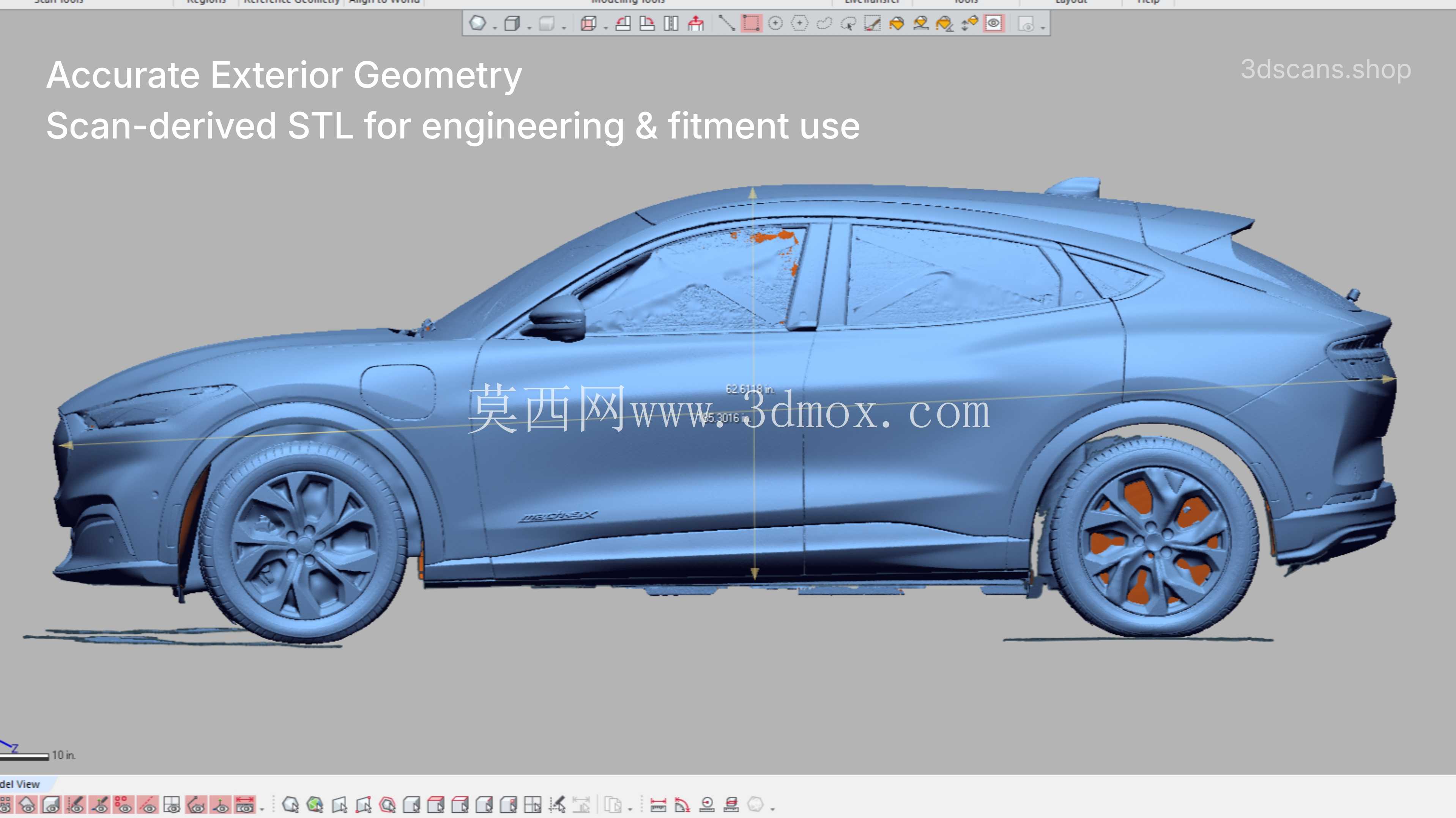 2023-2025 福特野马 MachE 高精度 3D 扫描