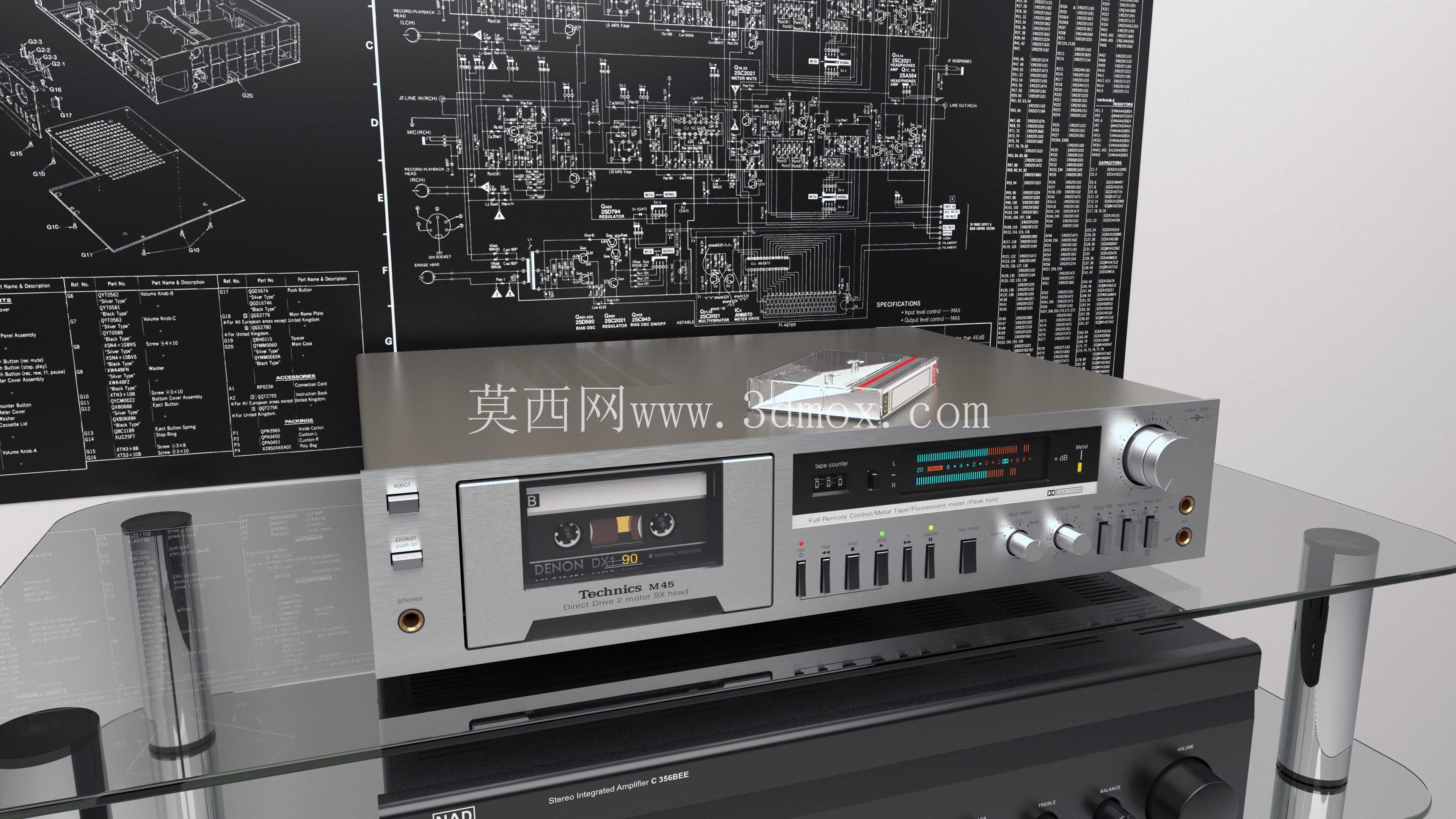 Technics RS-M45 立体声盒式录音机