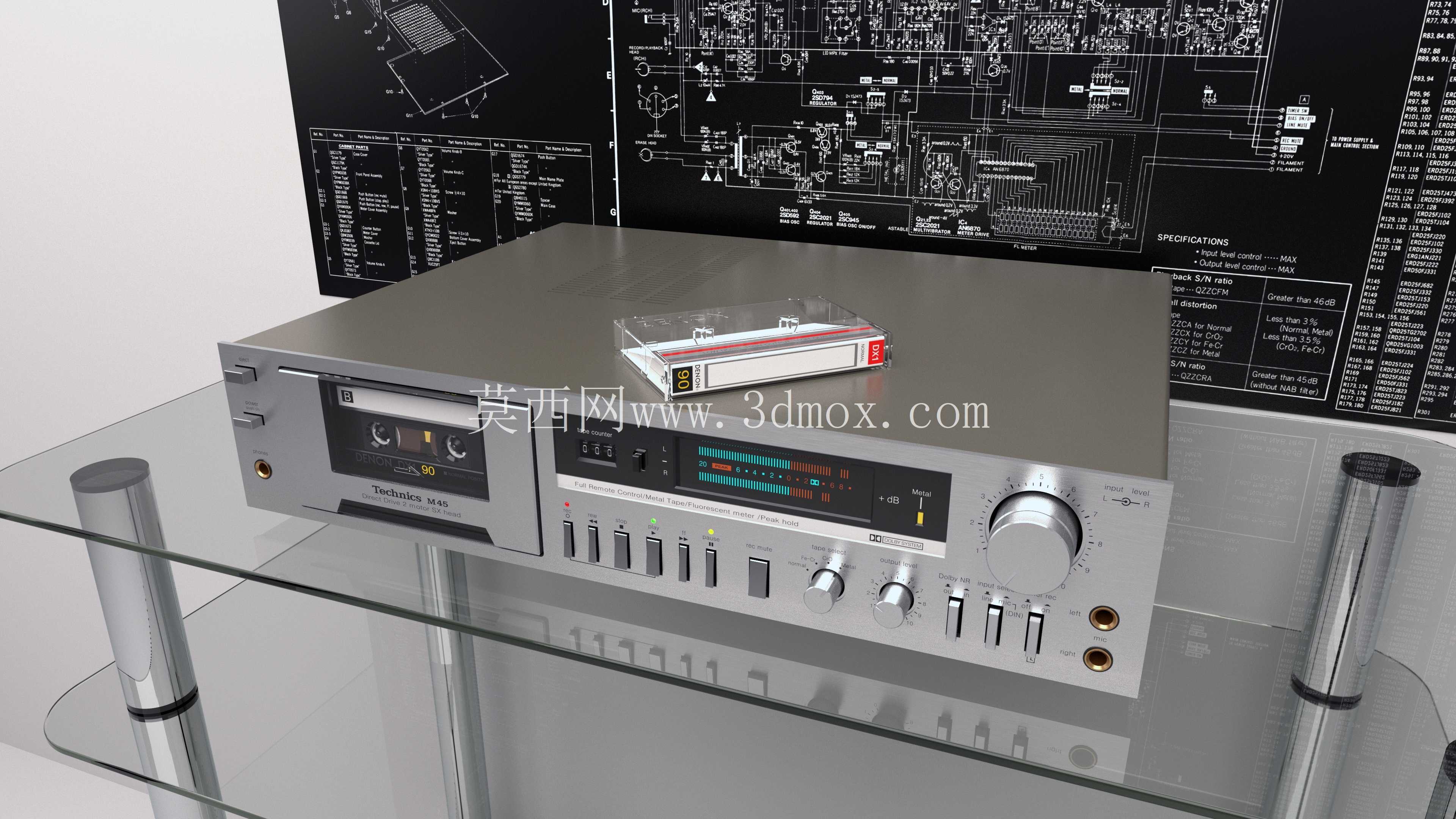 Technics RS-M45 立体声盒式录音机