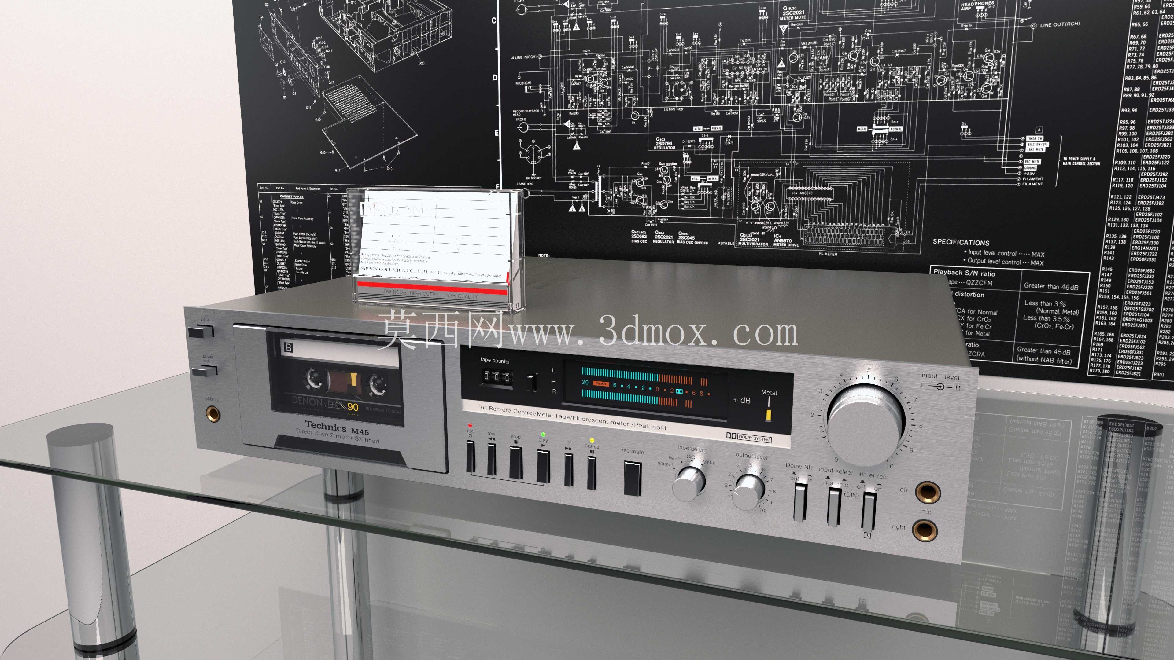 Technics RS-M45 立体声盒式录音机