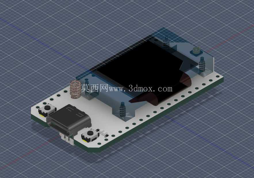 Heltec V3 (ESP32 LoRa) – 用于机械集成的简化 3D 模型