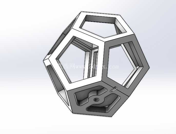 几何3D打印LED灯
