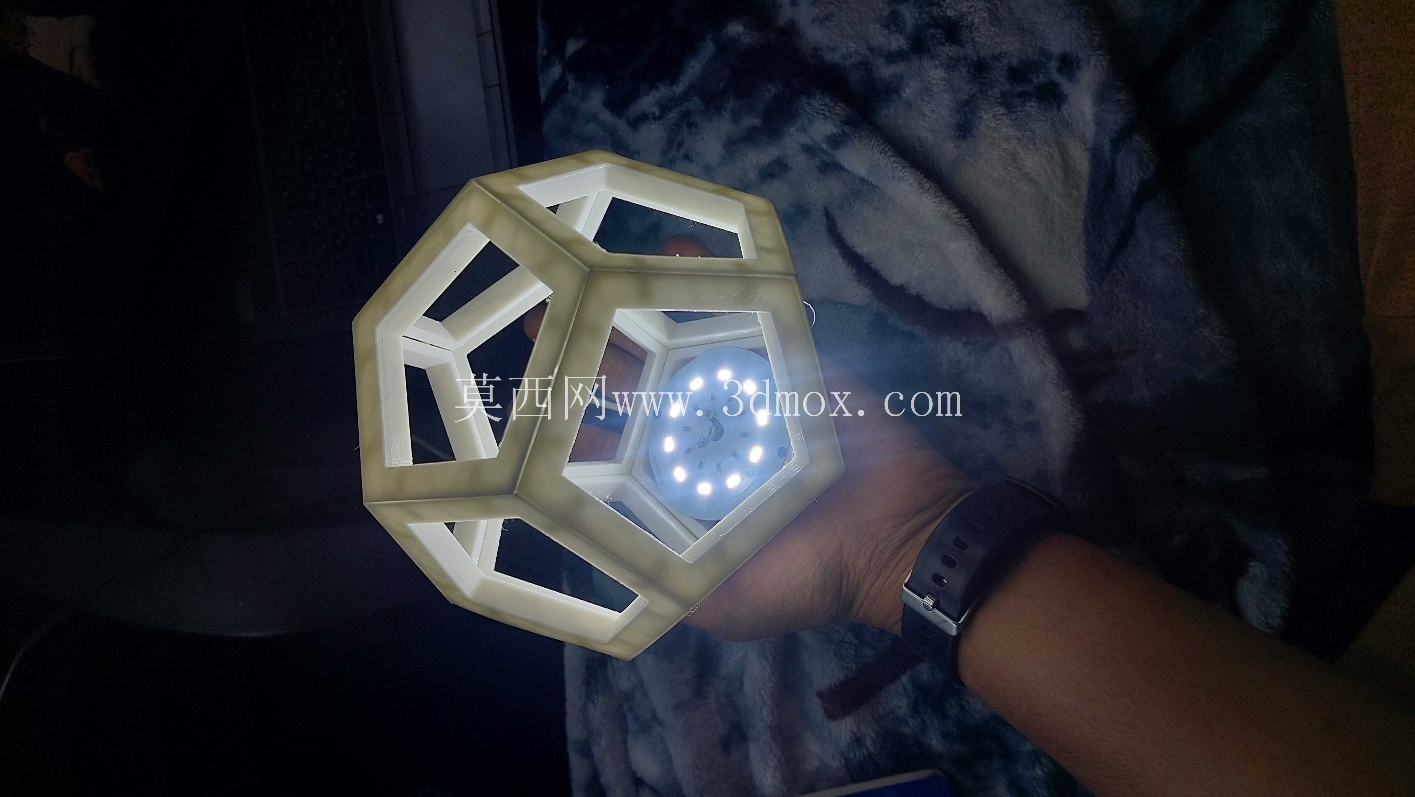 几何3D打印LED灯