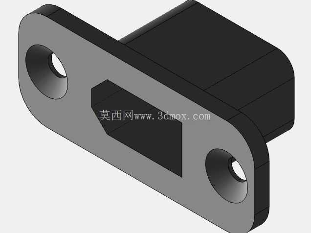 XT60 公连接器面板安装