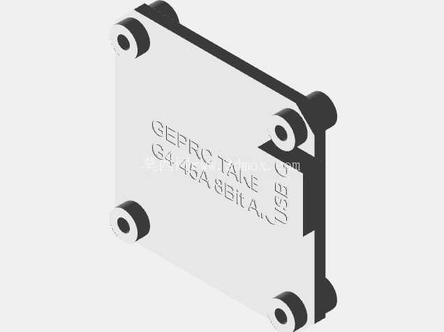 GEPRC Taker G4 AIO - G4 FC + 45A 2-6S ESC (25x25) �ߴ羫ȷ�� 3D ģ��