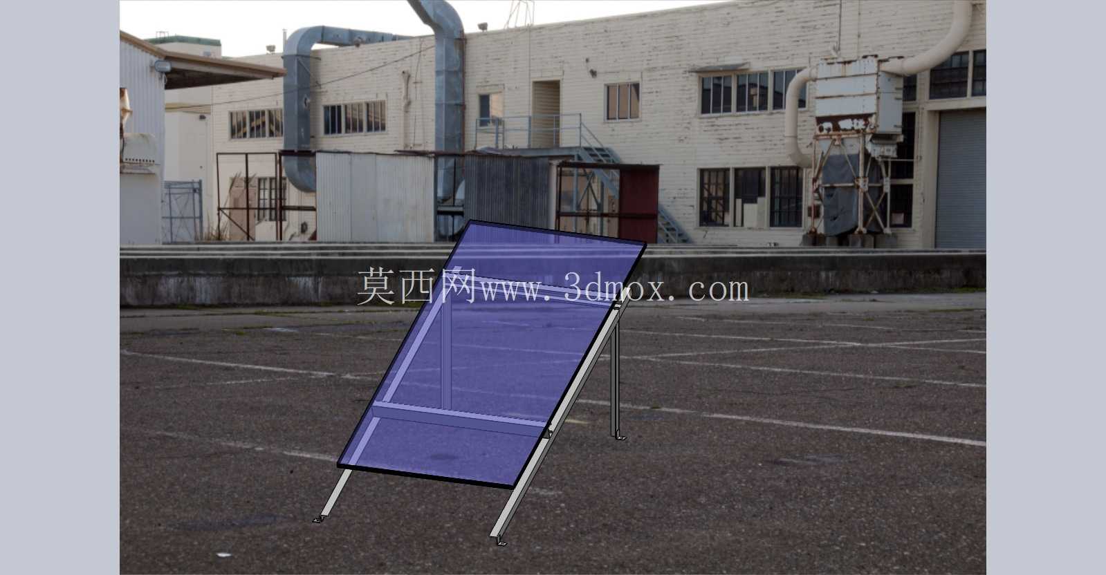 ������������̫���ܵ�ذ尲װ�ṹ|  3D CAD ģ��