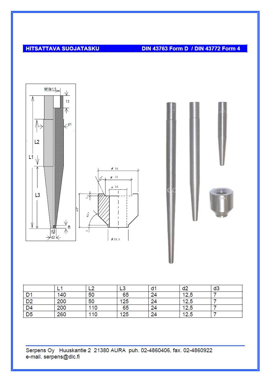 �ȵ�ż�׹ܣ��ɺ��ӣ�DIN 43763 Form D / DIN 43772 Form 4