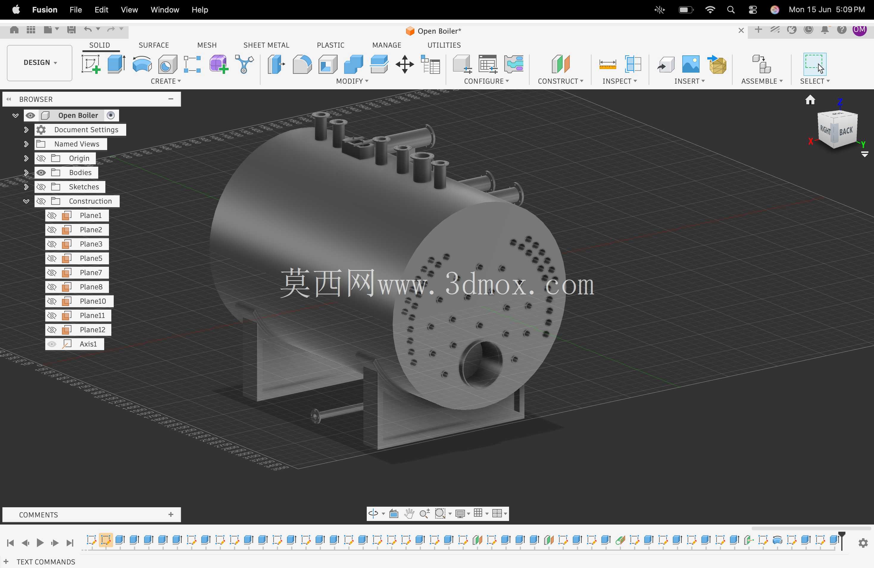 VR工业锅炉单元