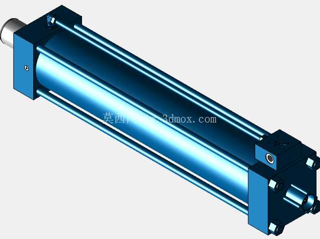 带位置测量系统 CST3 - MX5 的拉杆气缸。 - 孔径D= 200mm。 - 行程长度 S= 1000 mm。